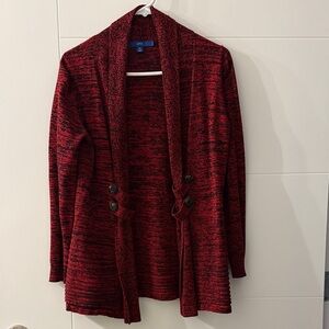 Apt. 9 Red and Black Knit Sweater. Cross Posted.
